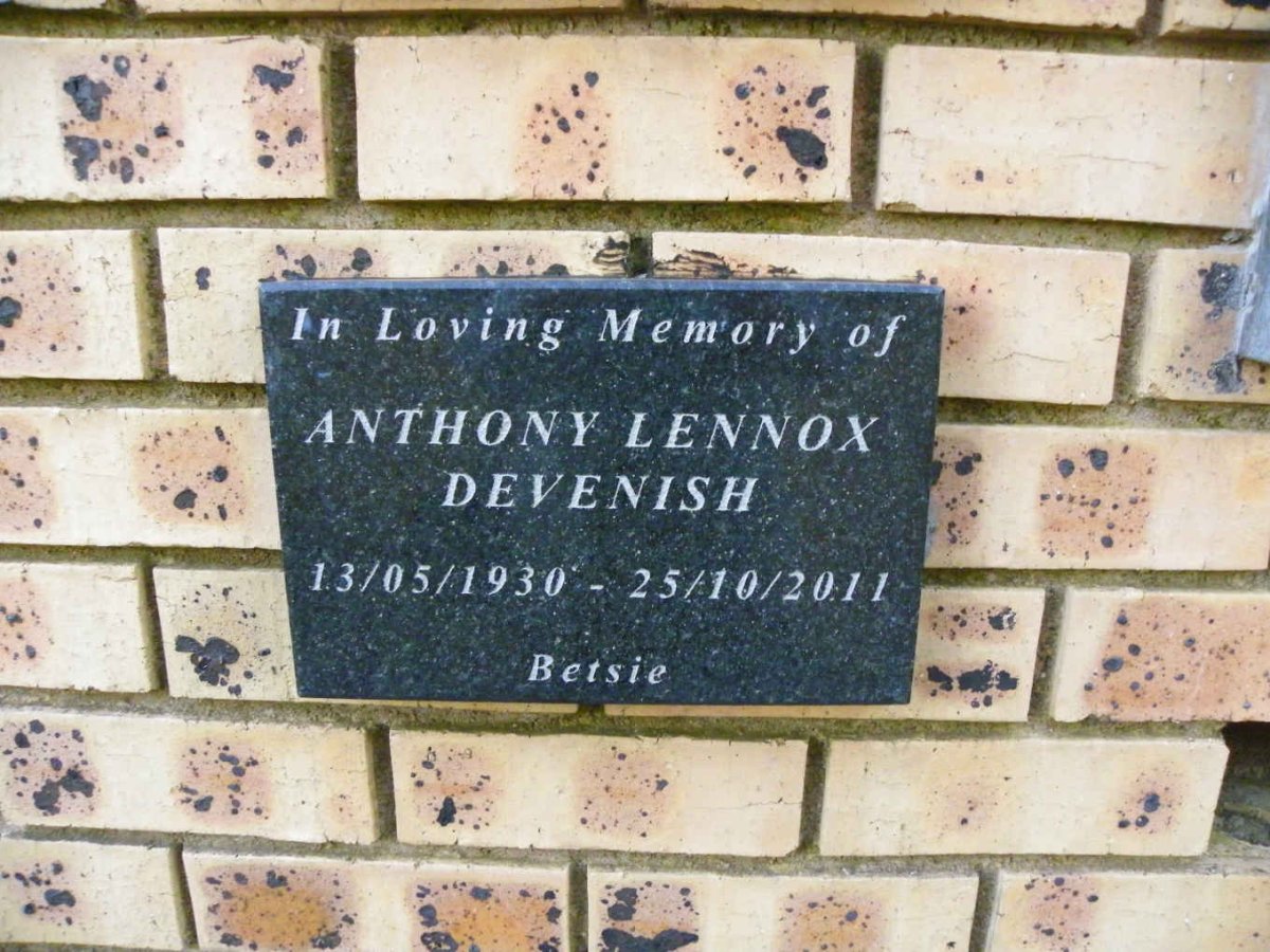 DEVENISH Anthony Lennox 1930-2011