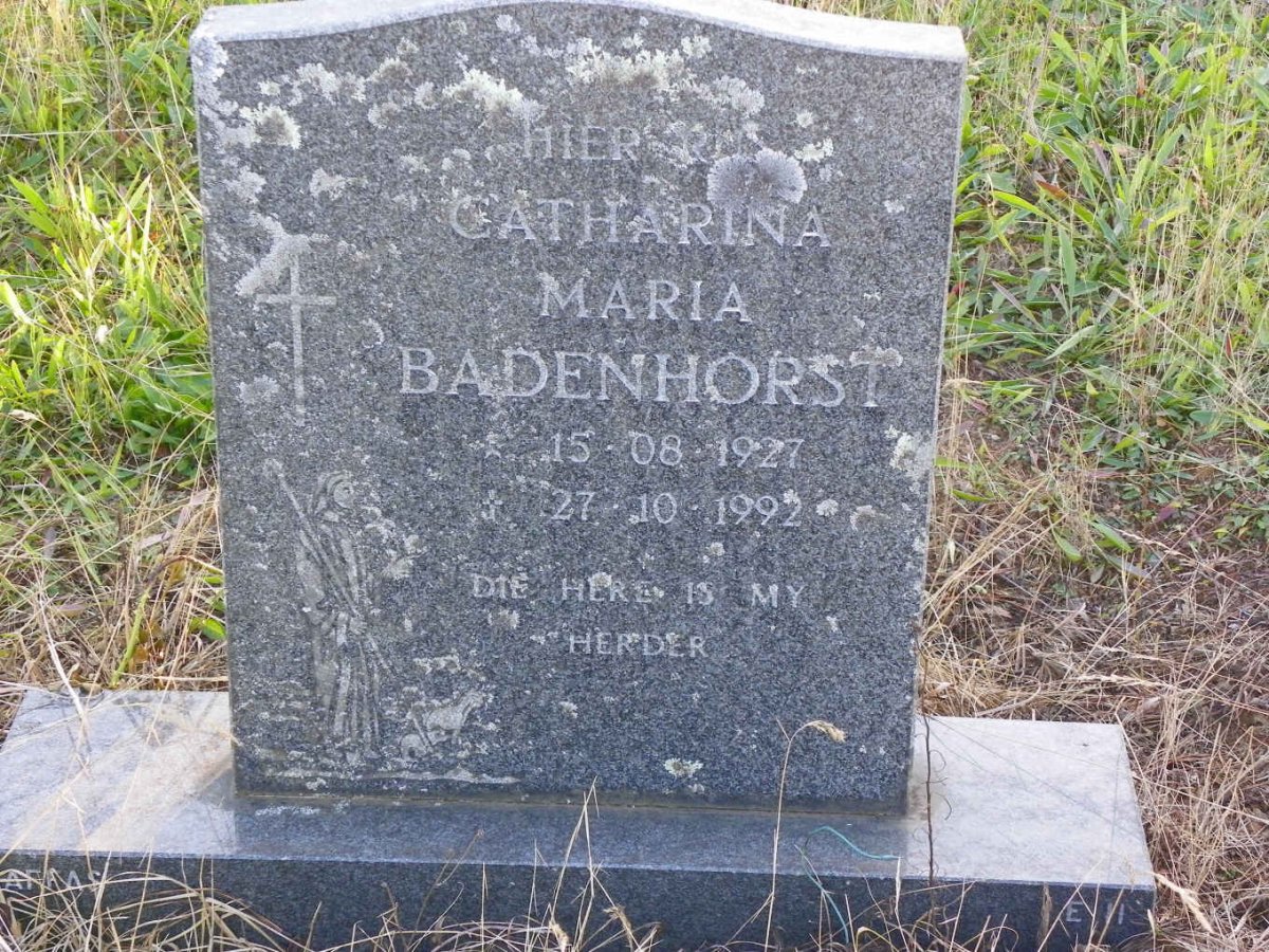 BADENHORST Catharina Maria 1927-1992