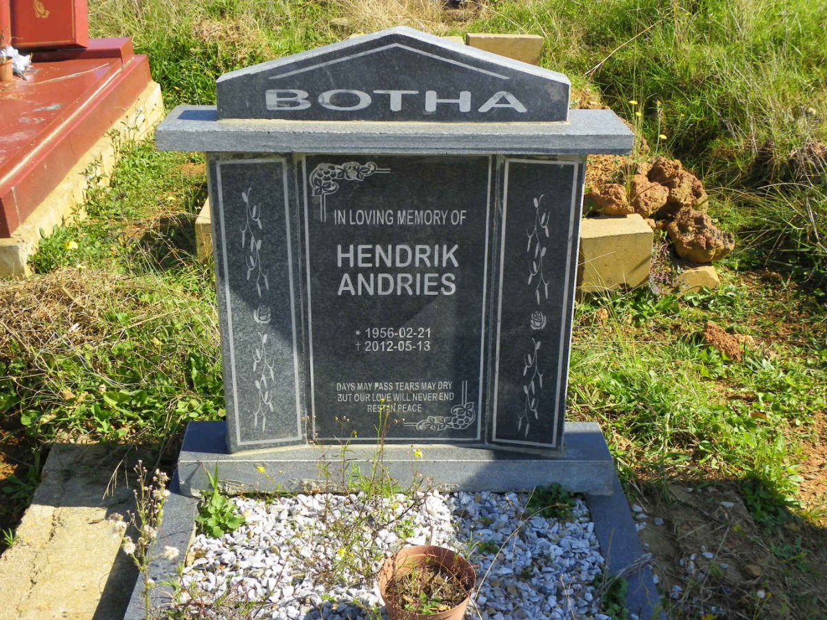 BOTHA Hendrik Andries 1956-2012