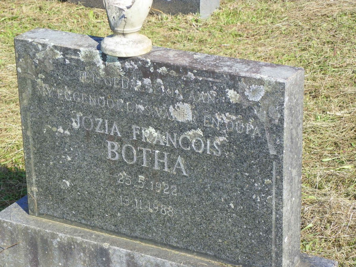 BOTHA Jozia Francois 1922-1988