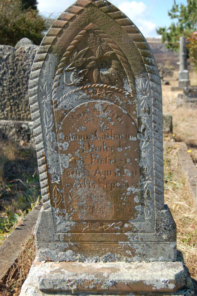DIEDERIKS Johanna Cathrina nee PIETERSE 1891-1923
