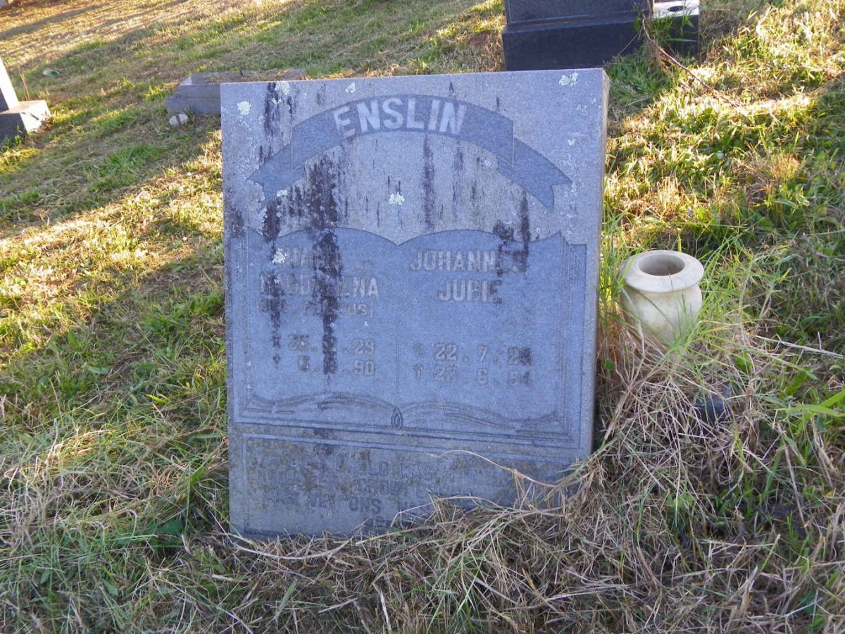 ENSLIN Johannes Jurie 192?-1994 &amp; Maria Magdalena ?US 1929-1990