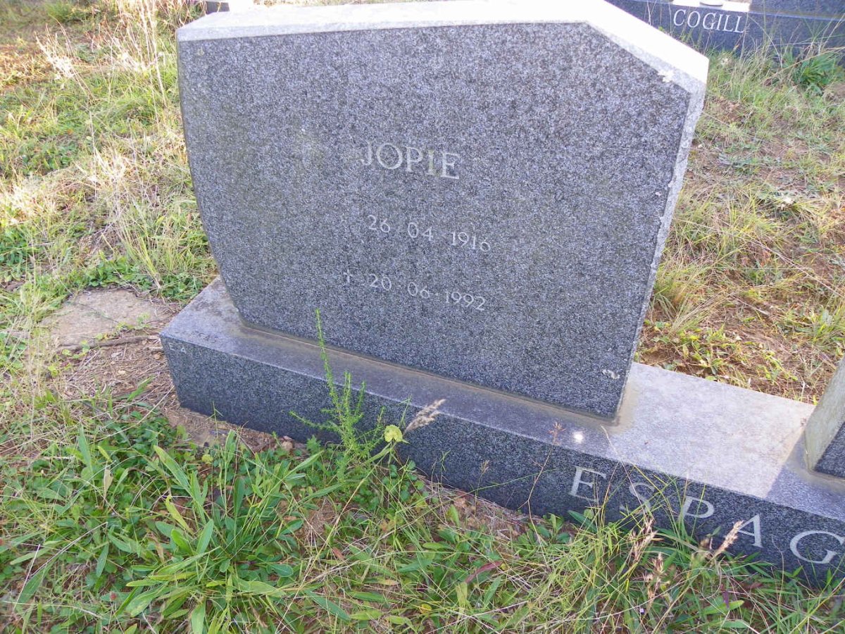 ESPAG Jopie 1916-1992 &amp; Janie 1920-2008