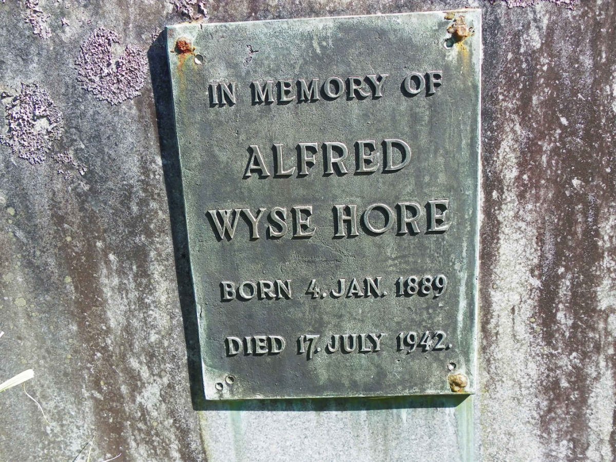 HORE Alfred, WYSE 1889-1942