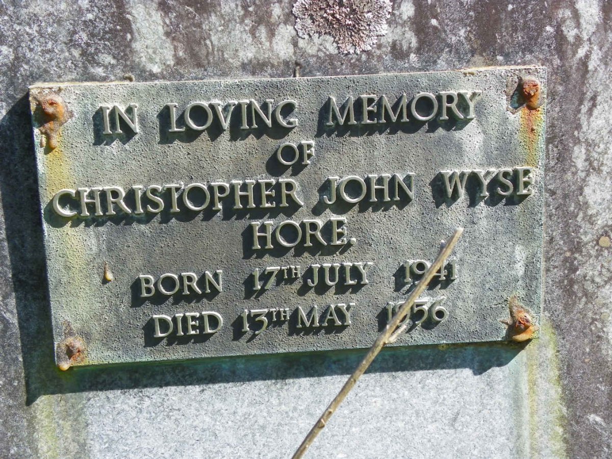 HORE Christopher John, WYSE 1941-1956