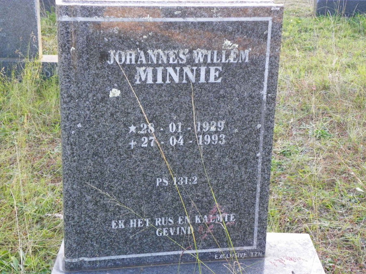MINNIE Johannes Willem 1929-1993