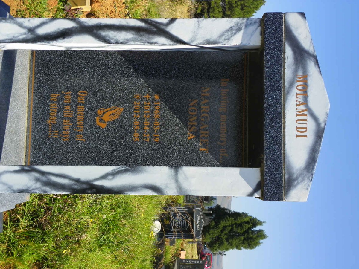 MOLAMUDI Margaret Nomsa 1968-2012