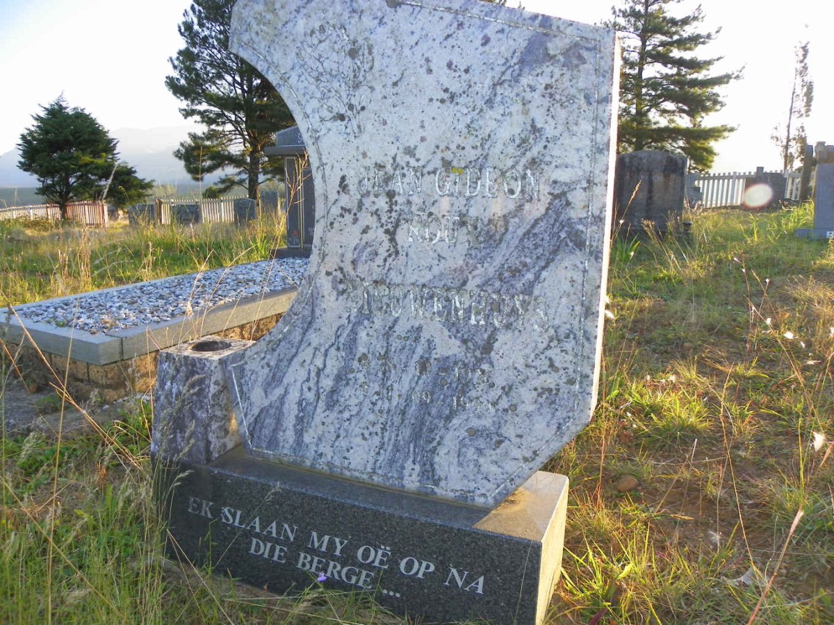 NIEUWENHUYS Jean Gideon Roux 1936-1999