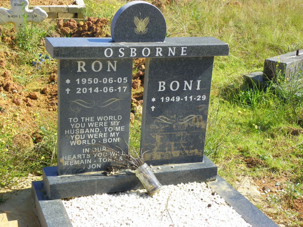 OSBORNE Ron 1950-2014 &amp; Boni 1949-