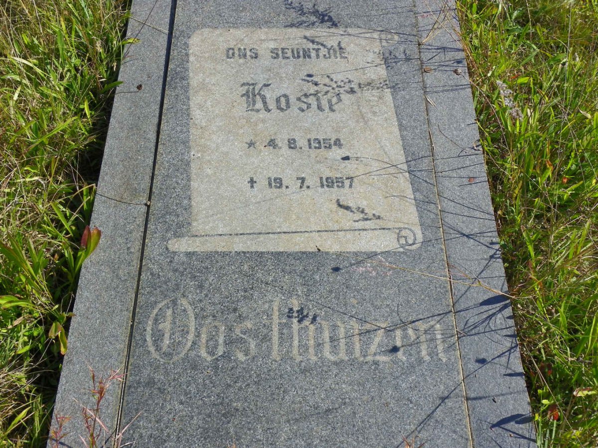 OOSTHUIZEN Kosie 1954-1957