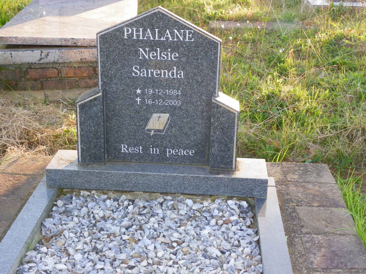 PHALANE Nelsie Sarenda 1984-2003