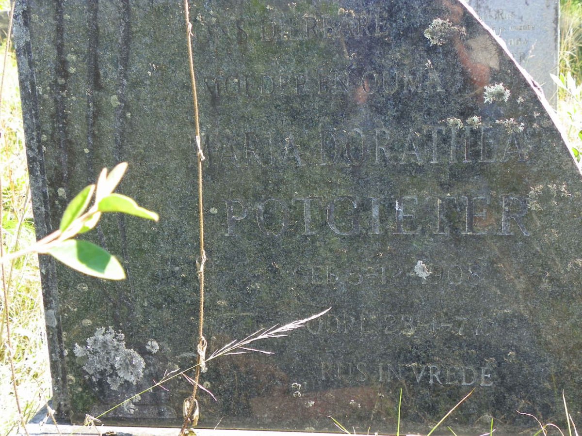 POTGIETER Maria Dorathea 1908-1977