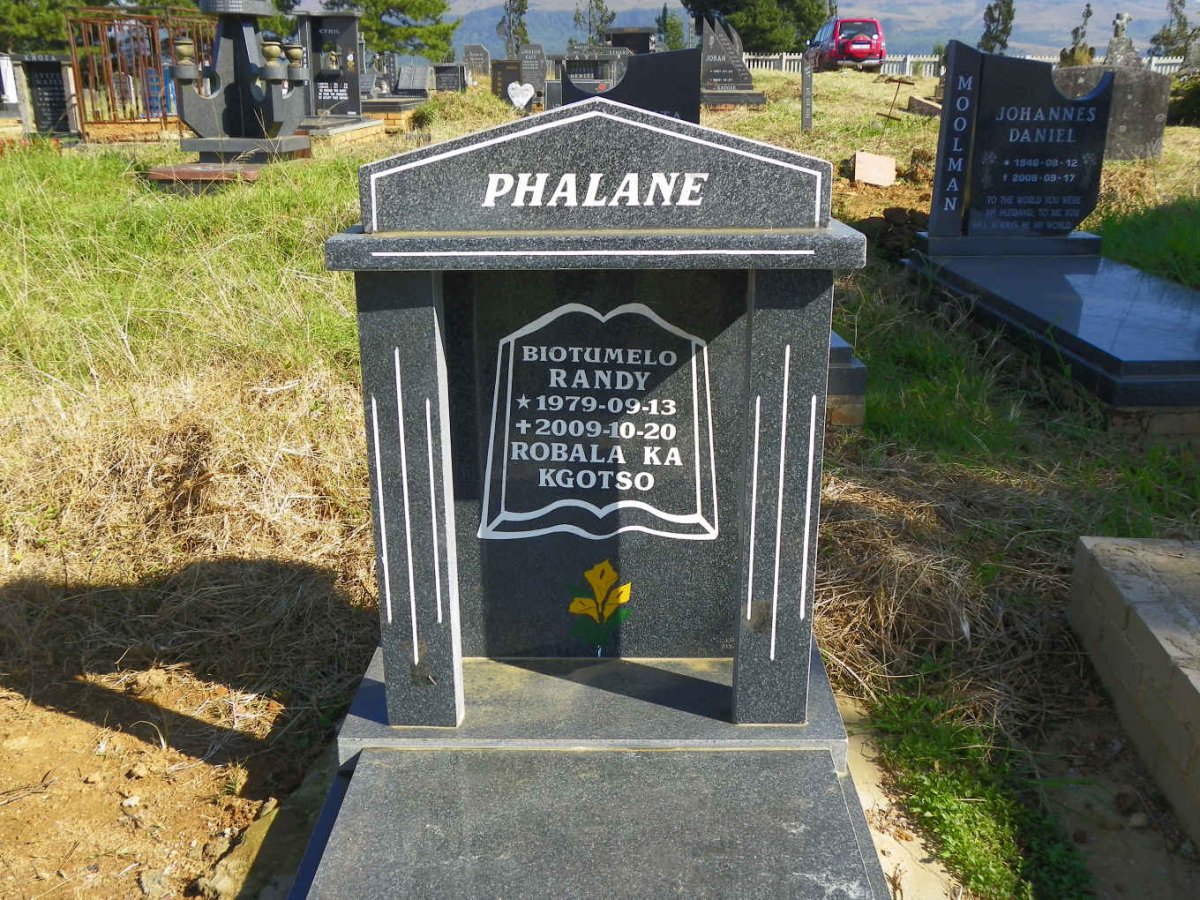 PHALANE Biotumelo Randy 1979-2009