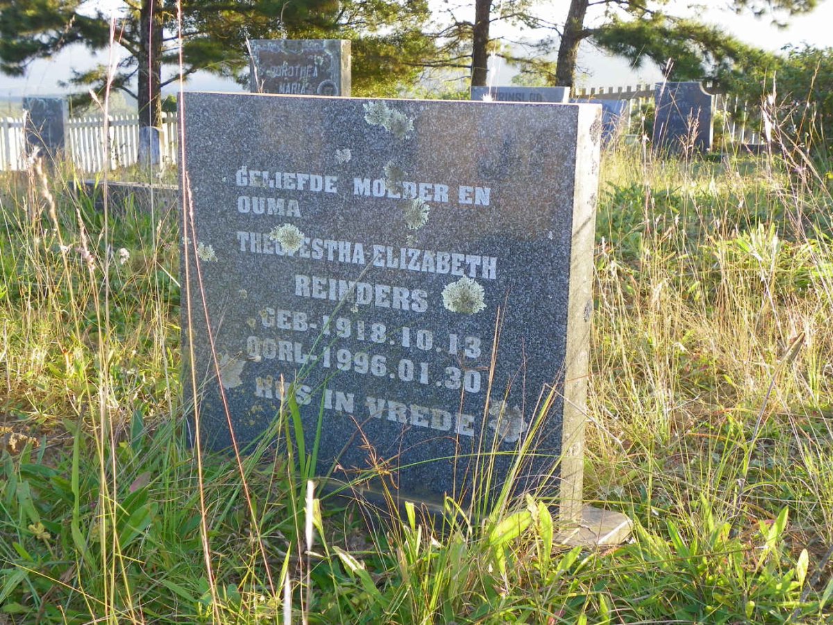REINDERS Theo?estha Elizabeth 1918-1996