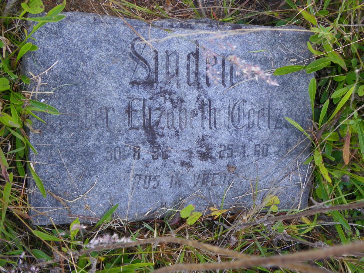 SINDEN Hester Elizabeth nee COETZEE 1932-1960