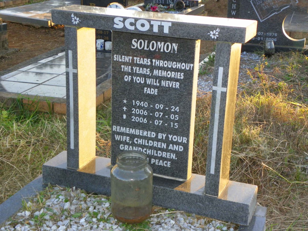 SCOTT Solomon 1940-2006