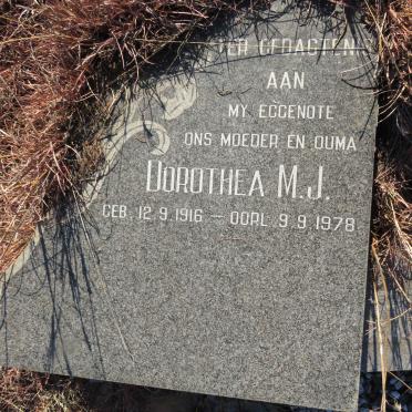 ? Dorothea M.J. 1916-1978