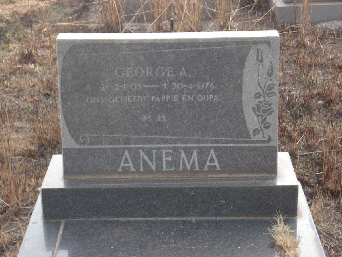 ANEMA George A. 1903-1976