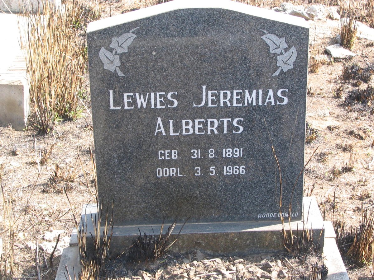 ALBERTS	Lewis Jeremias 1891-1966