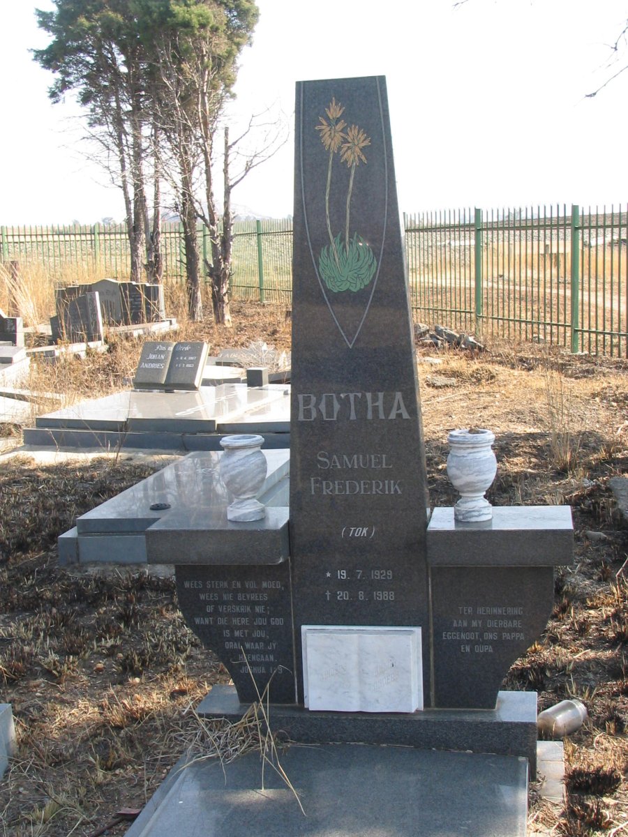 BOTHA Samuel Frederik 1929-1998