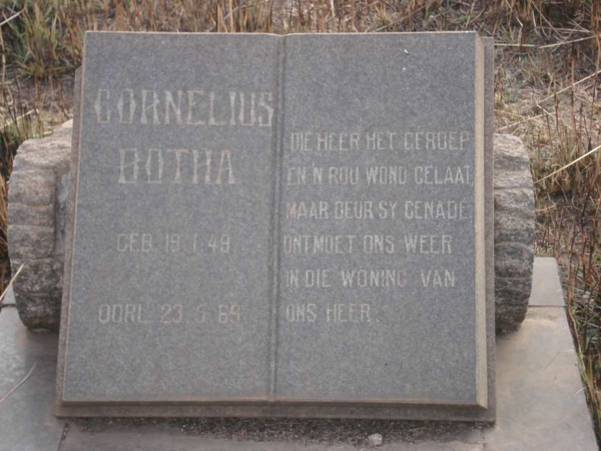 BOTHA Cornelius 1949-1969