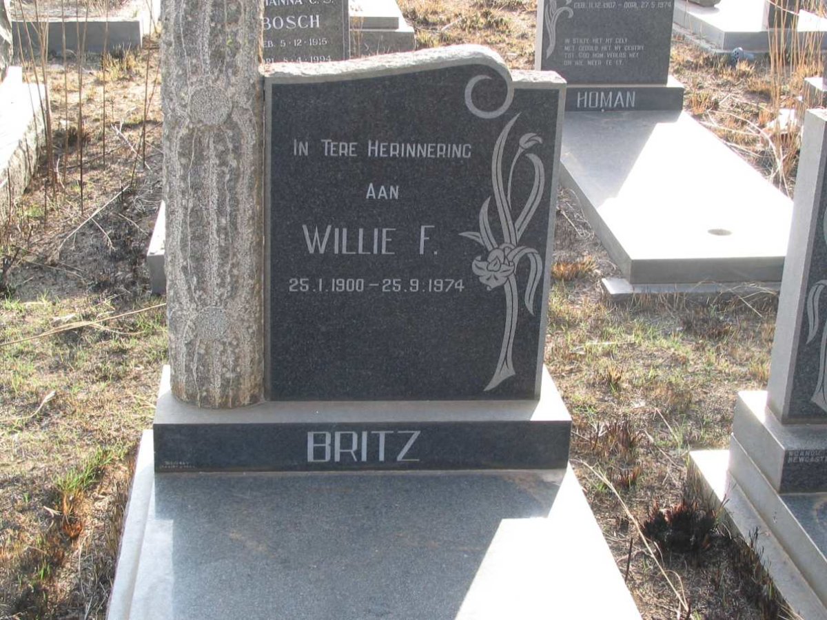 BRITZ Willie F. 1900-1974