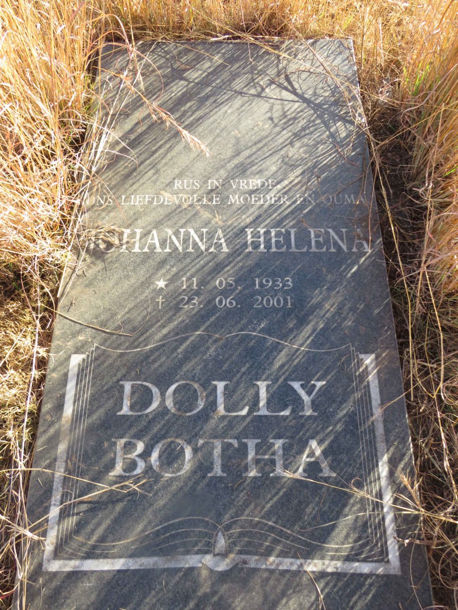 BOTHA Johanna Helena 1933-2001 