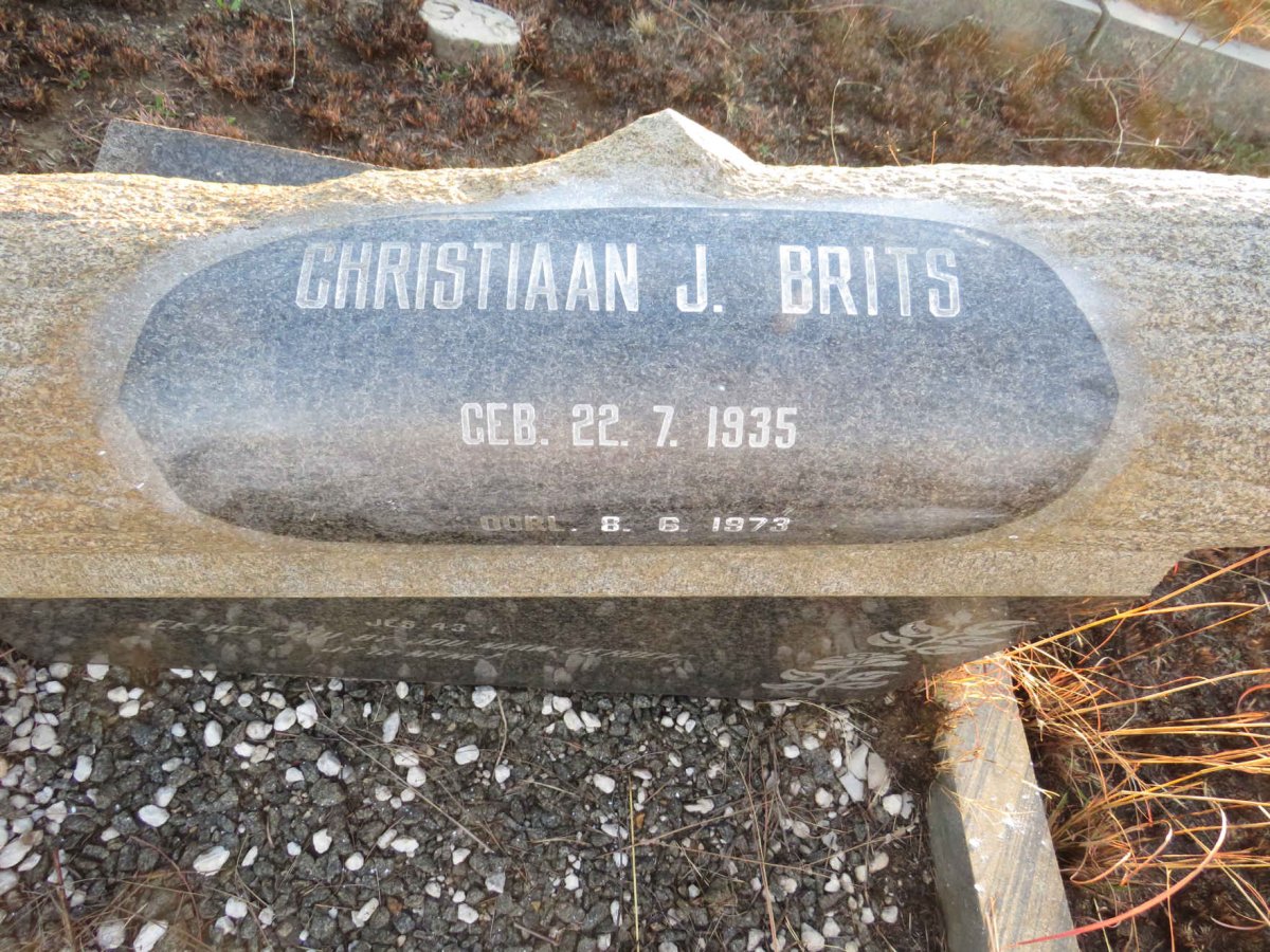 BRITS Christiaan J. 1935-1973