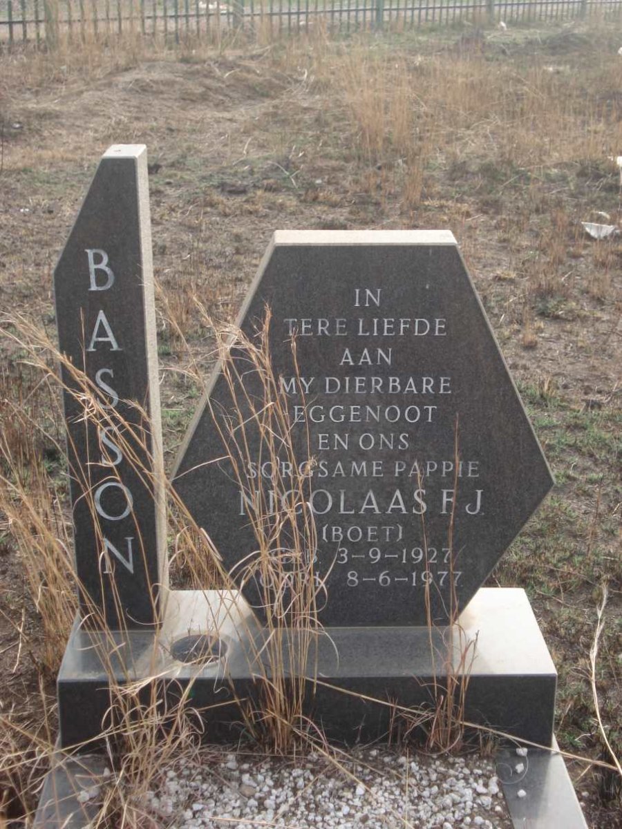 BASSON Nicolaas F.J. 1927-1977