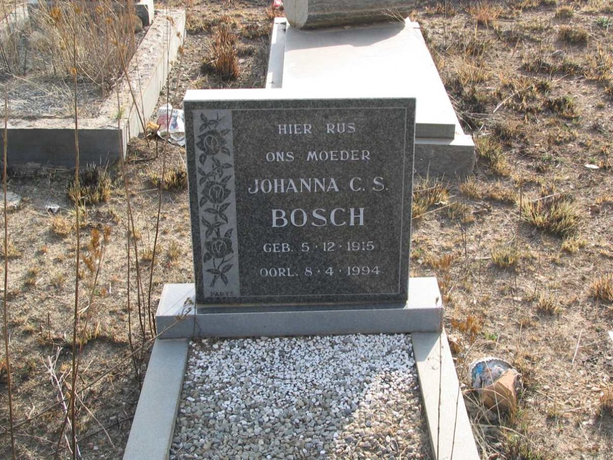 BOSCH Johanna C.S. 1915-1994