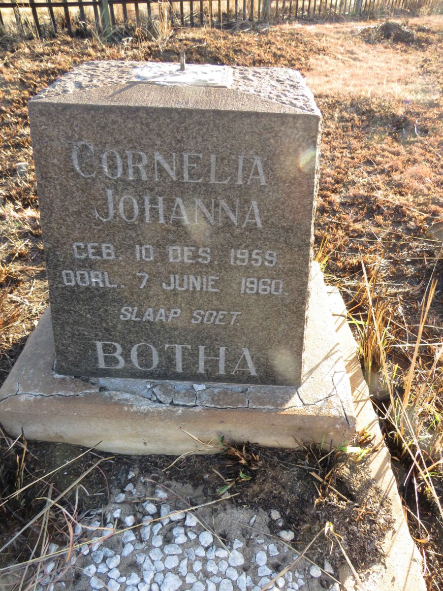 BOTHA Cornelia Johanna 1959-1960