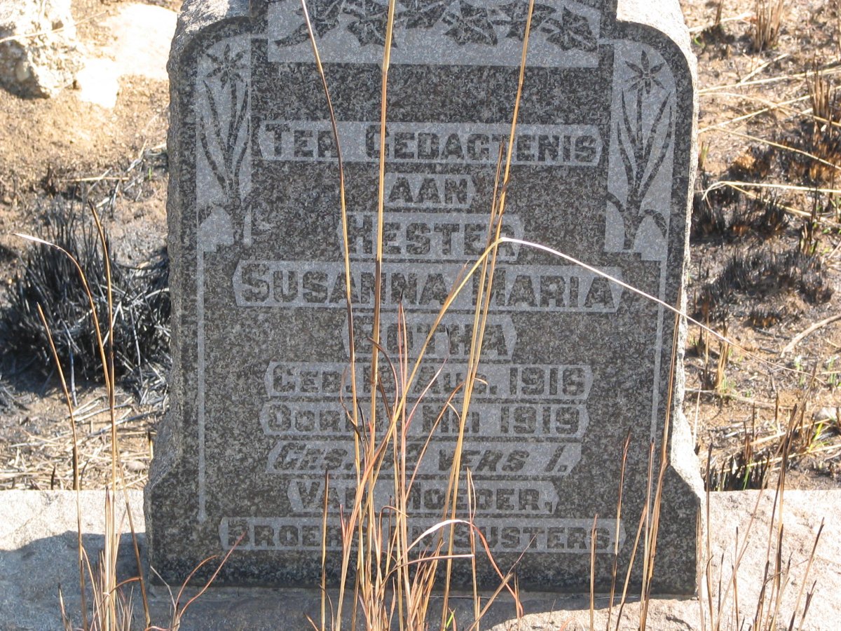 BOTHA Susanna Maria 1916-1919