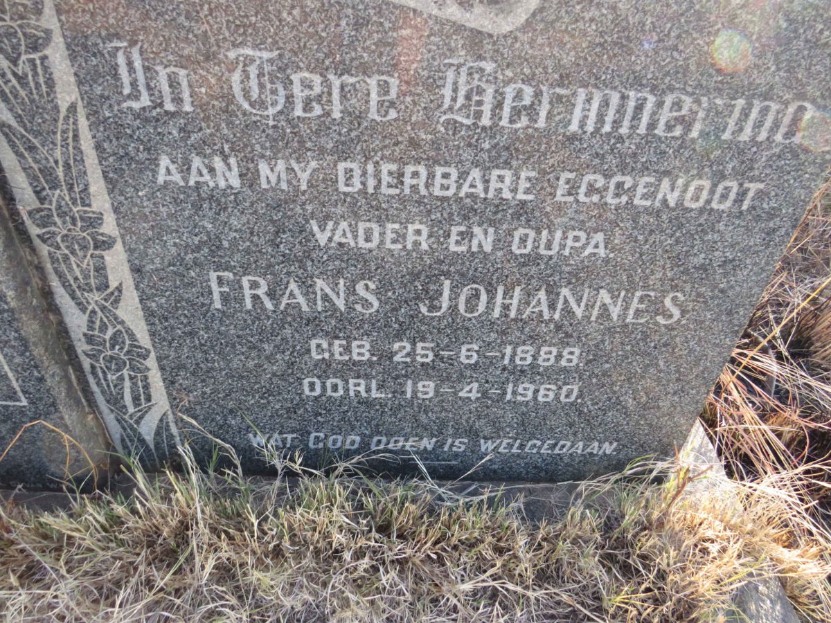 DYK Frans Johannes, van 1888-1960 & Sophia Magdalena BOTHA 1895 _2