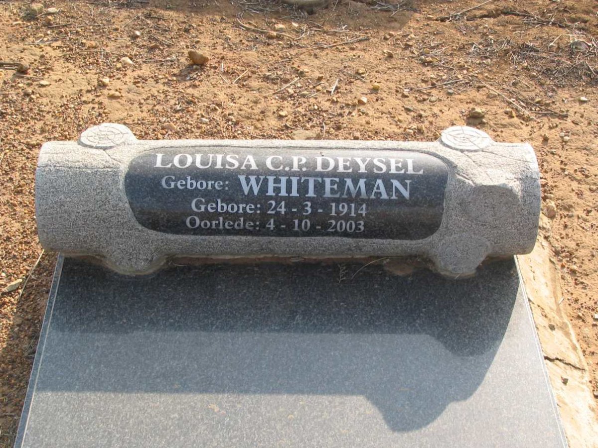 DEYSEL Louisa nee WHITEMAN 1914-2003