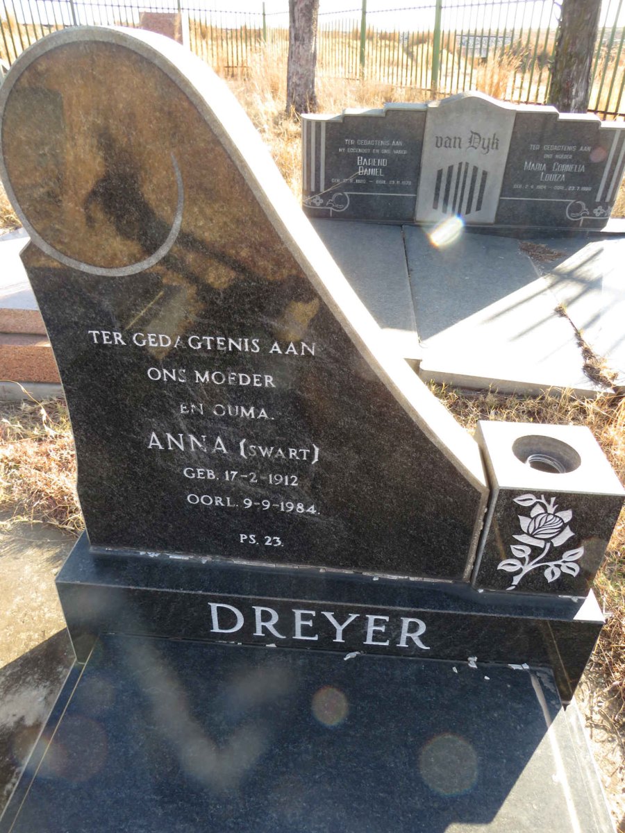 DREYER Anna nee SWART 1912-1984 