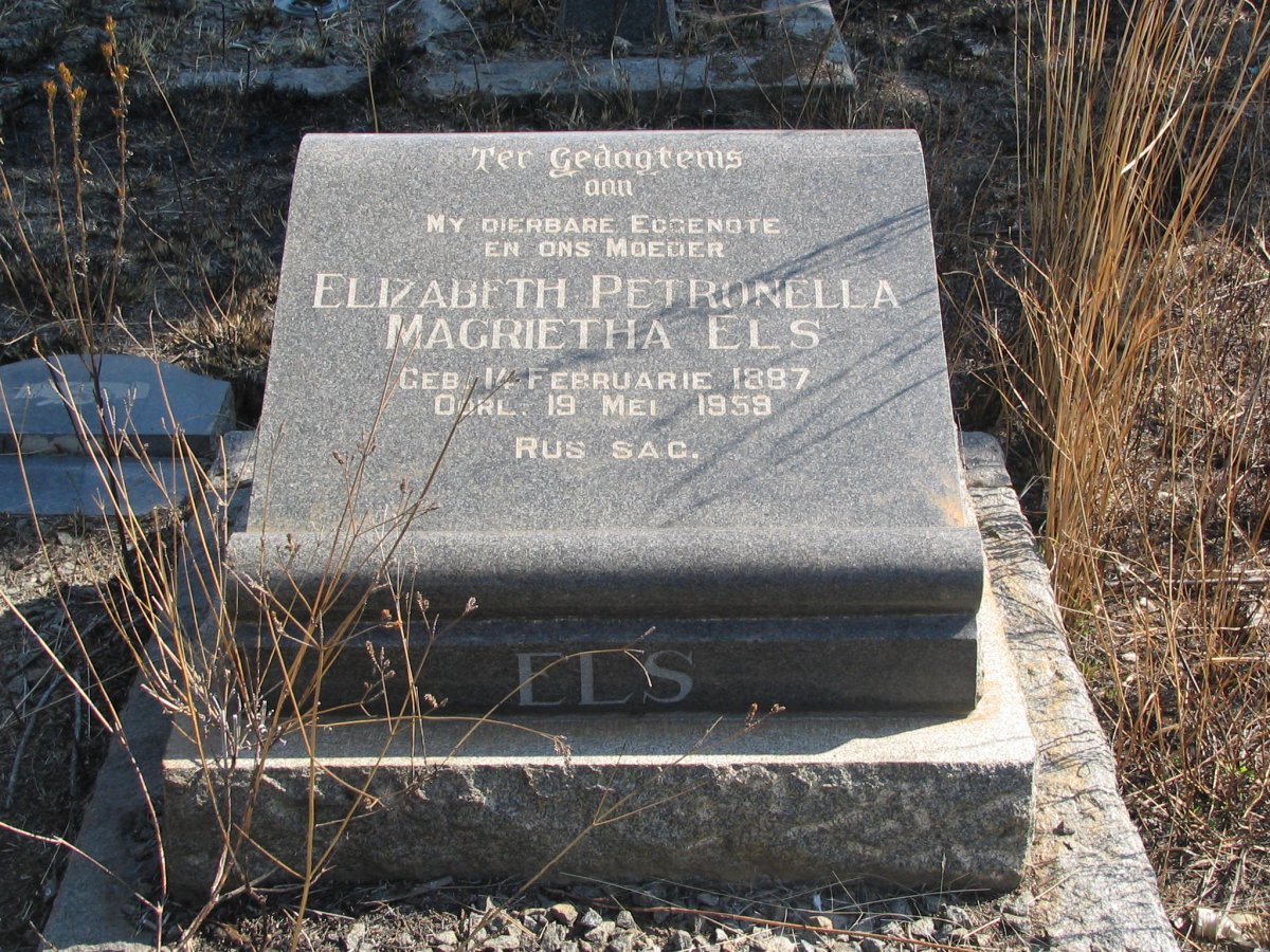 ELS Elizabeth Petronella Magrietha 1887-1959