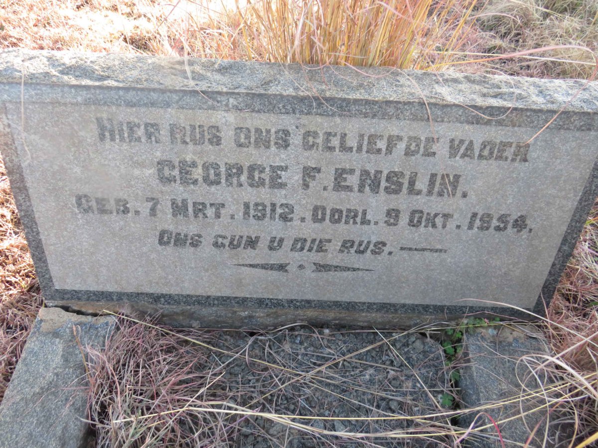 ENSLIN George F. 1912-1954