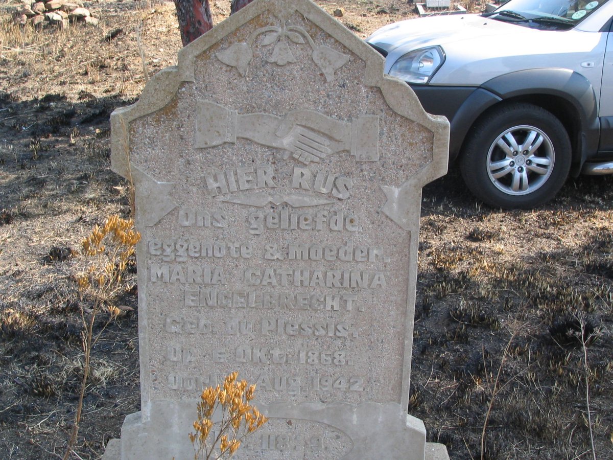 ENGELBRECHT Maria Catharina nee DU PLESSIS 1868-1942
