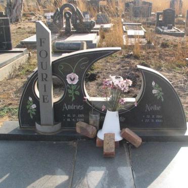 FOURIE Andries 1921-1986 &amp; Nellie 1919-1985