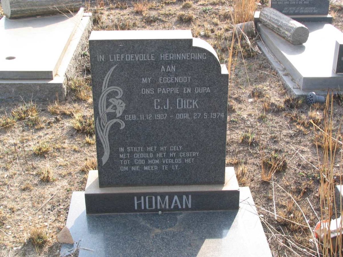 HOMAN C.J. 1907-1974