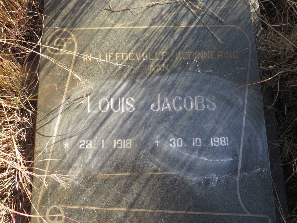 JACOBS Louis 1918-1981
