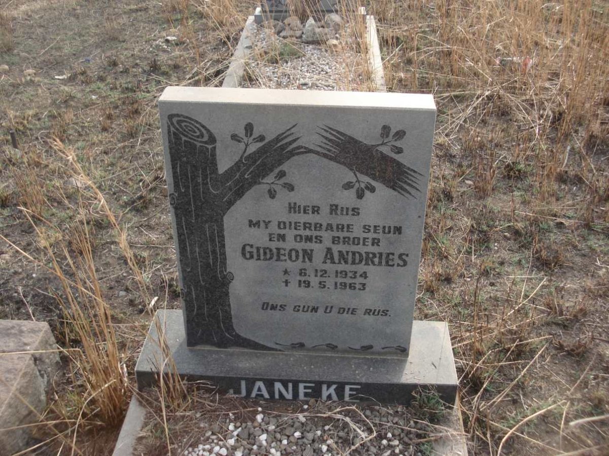 JANEKE Gideon Andries 1934-1963