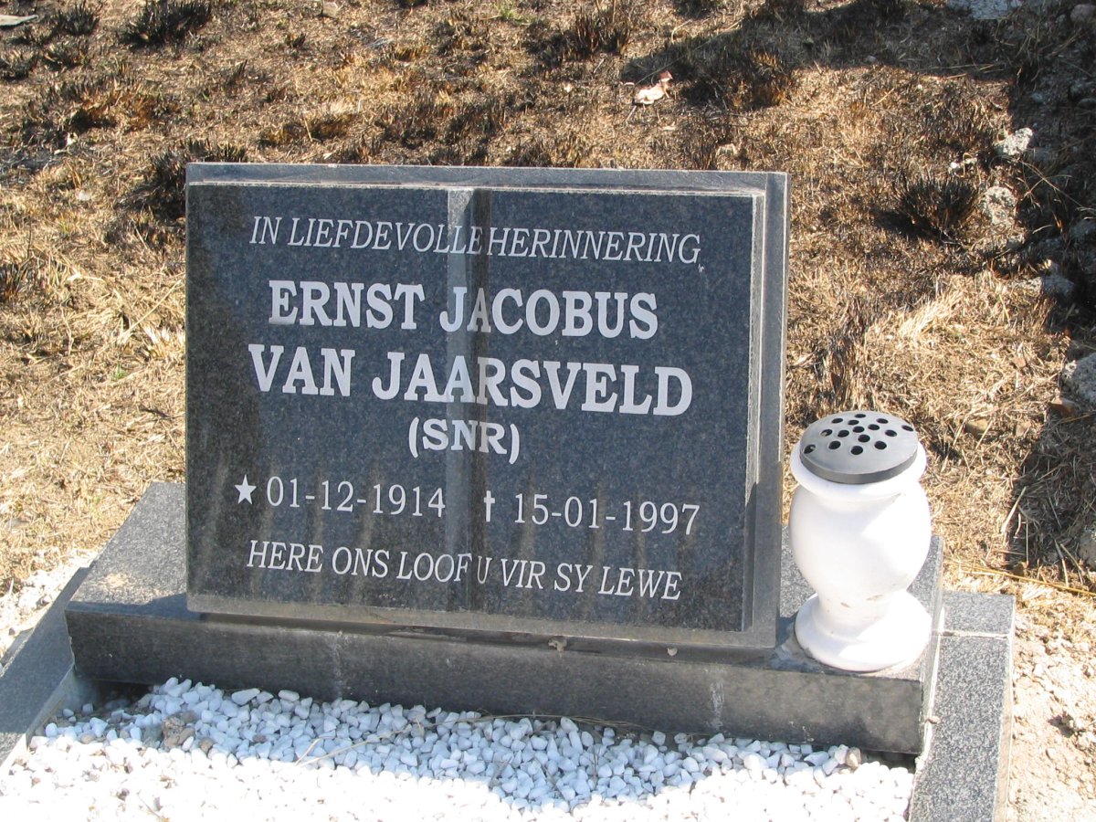 JAARSVELD Ernst Jacobus, van 1914-1997