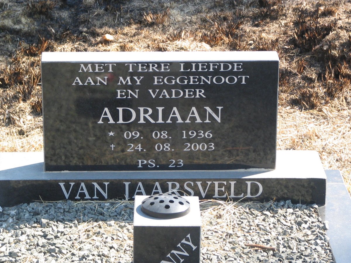 JAARSVELD Adriaan, van 1936-2003