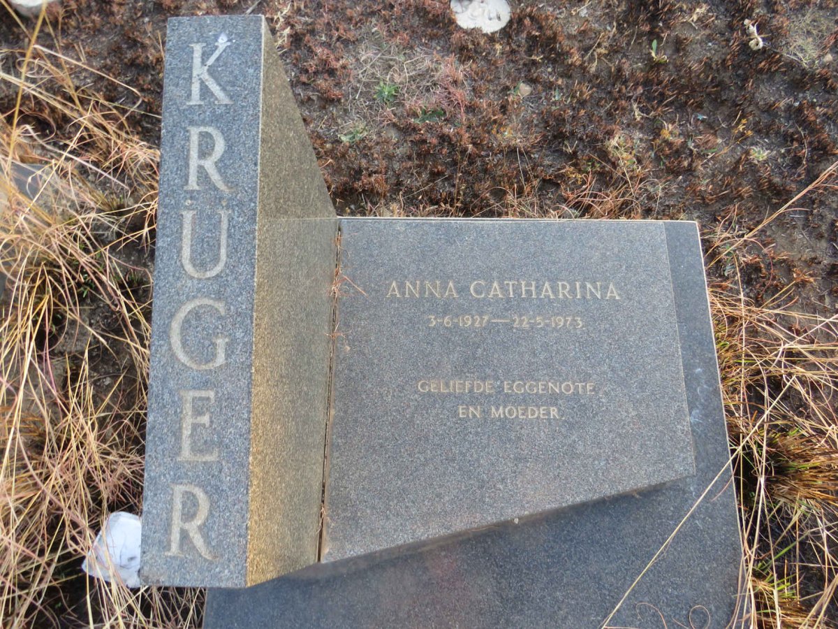 KRUGER Anna Catharina 1927-1973