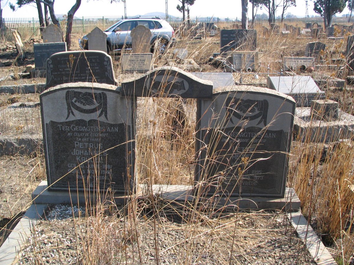 KRUGEL Petrus Johannes 1881-1948 &amp; Lettie RETIEF 1895-1973 