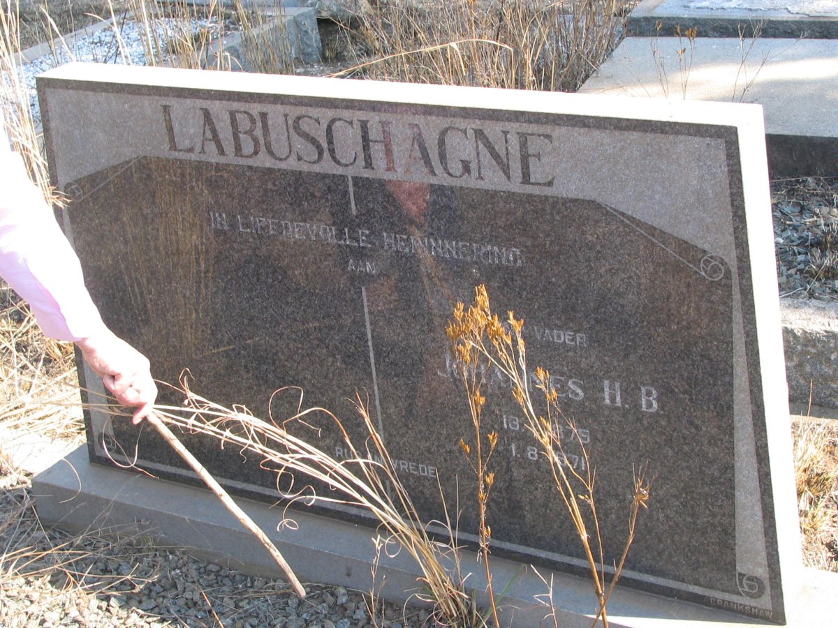 LABUSCHAGNE Johannes H.B. 1875-1971
