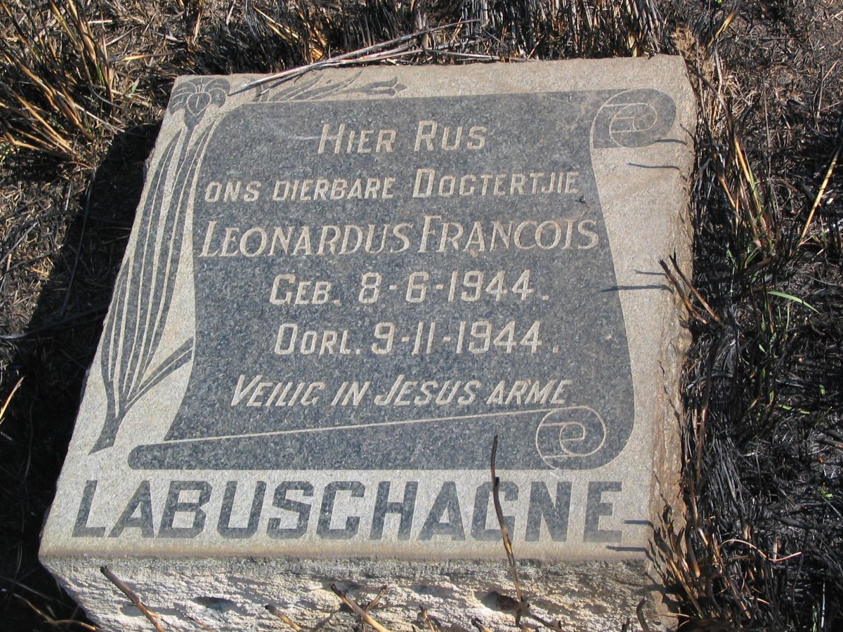 LABUSCHAGNE Leonardus Francois 1944-1944