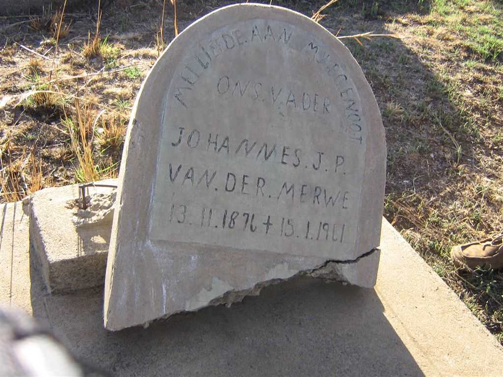MERWE Johannes J.P., van der 1876-1961