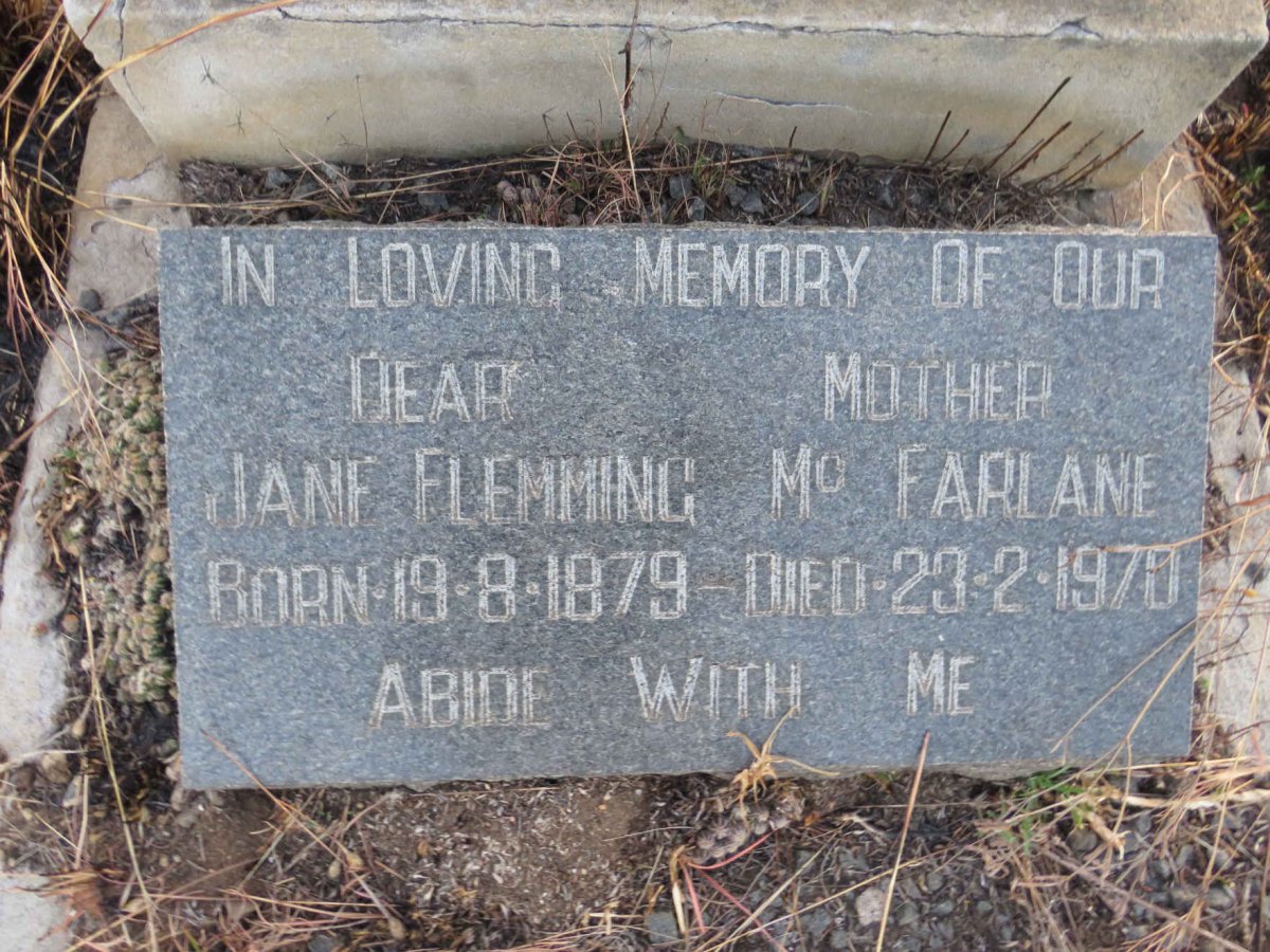 MCFARLANE Andrew Sproull 1870-1941 & Jane Flemming 1879-1970 _2